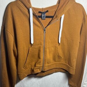 Forever 21 Tan Zip-Up Jacket